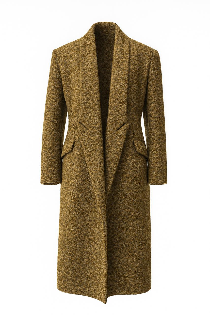 Brown Melton Fleece Coat
