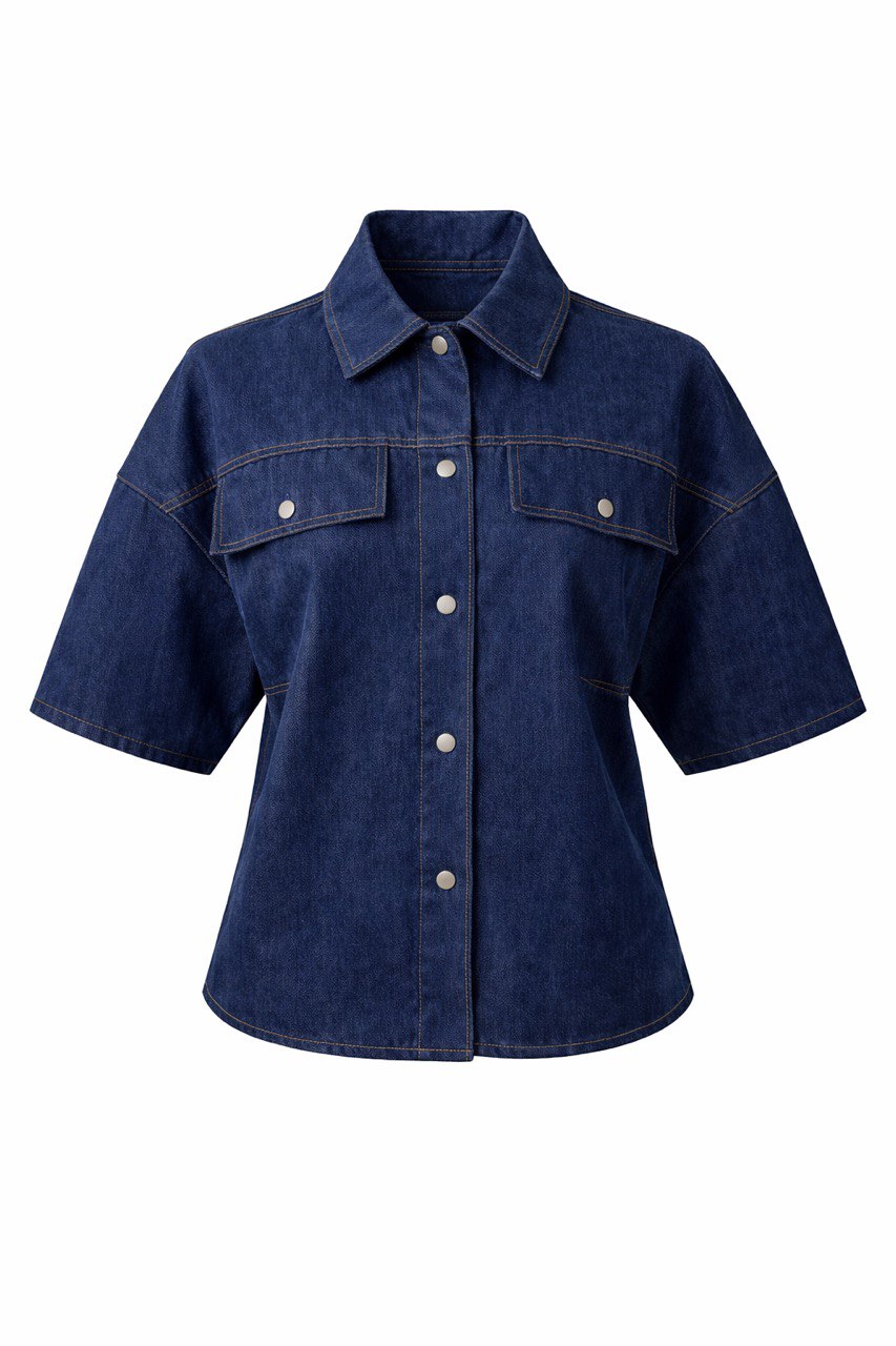 The Atlas Denim Utility Shirt – TsotetsiKL