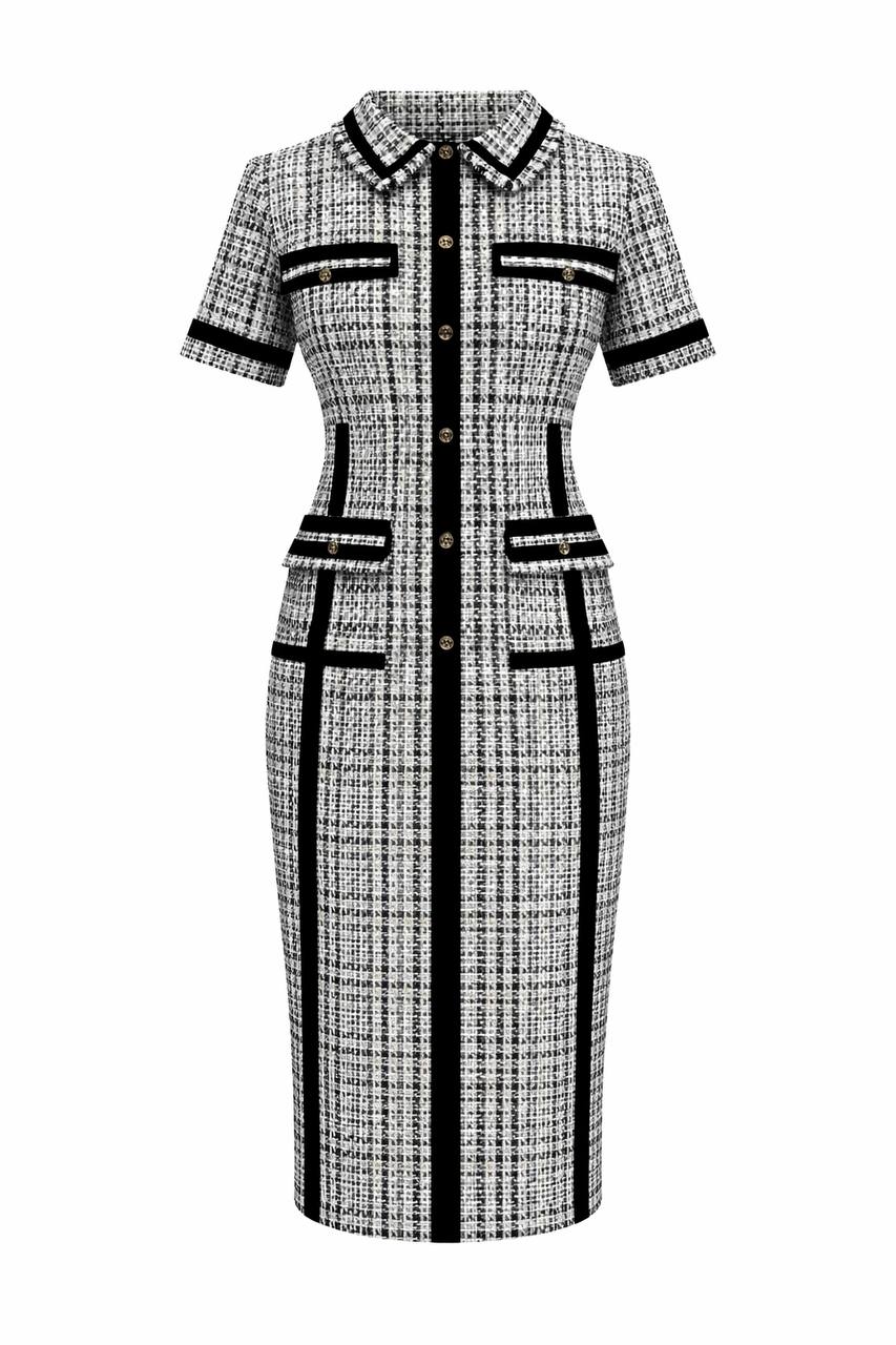 KUTA Weave White Tailored Dress