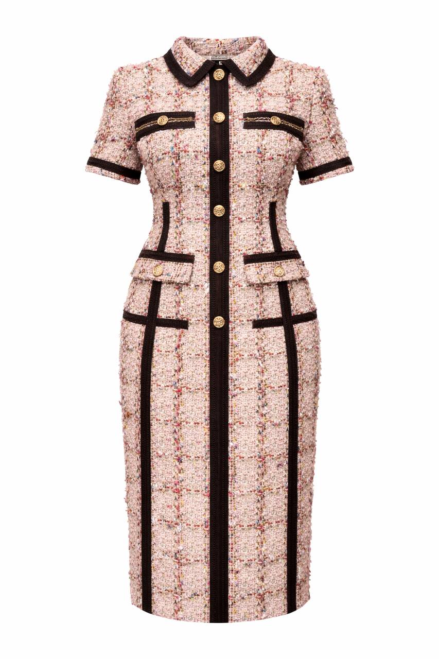 KUTA Weave BlushPink Tailored Dress