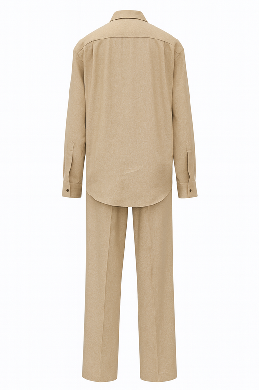 Armani Double-Sleeve Linen Set