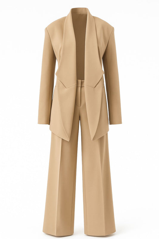 Cinched Nude Spandex Matching Set