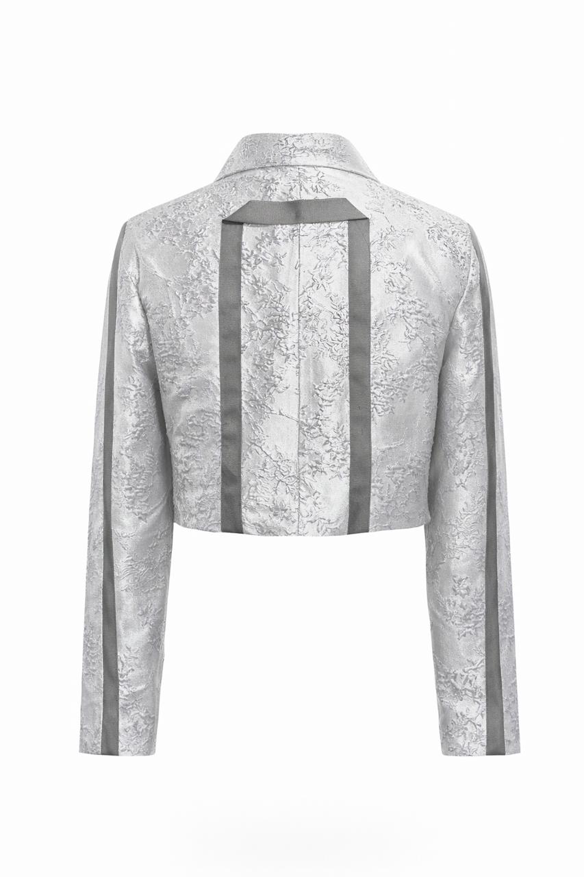 Nuru Brocade Crop Jacket