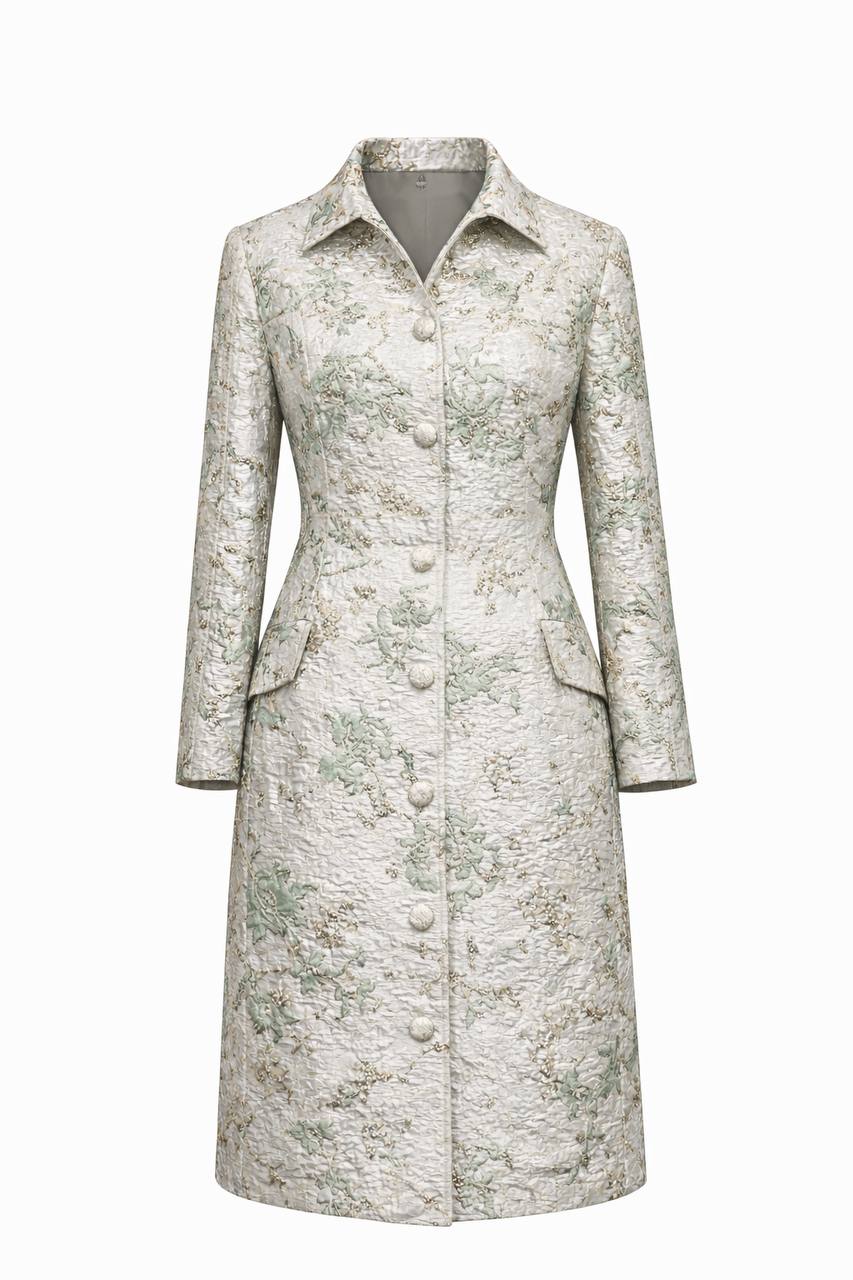 Argente Brocade Coat