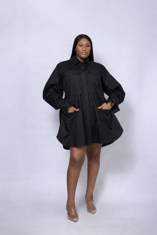 Ivory Whisper Shirt Dress