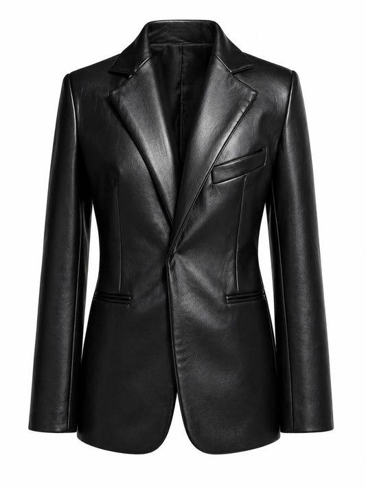 Sable Form Faux Leather Pencil Skirt