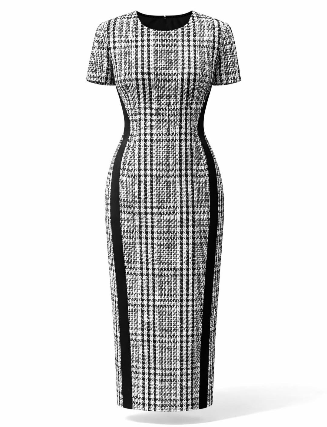 Vertical Power Sculpted Midi Dress