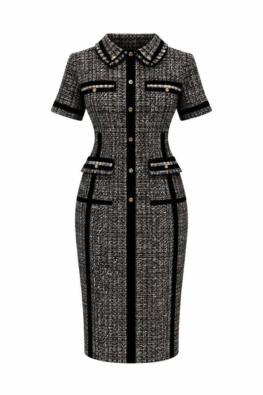 KUTA Weave Black Tailored MIDI