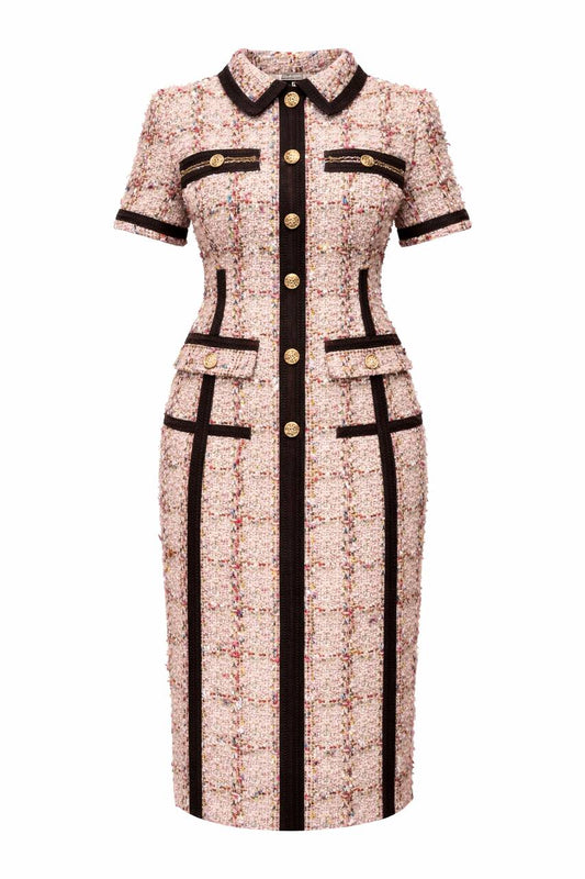 KUTA Weave BlushPink Tailored Dress