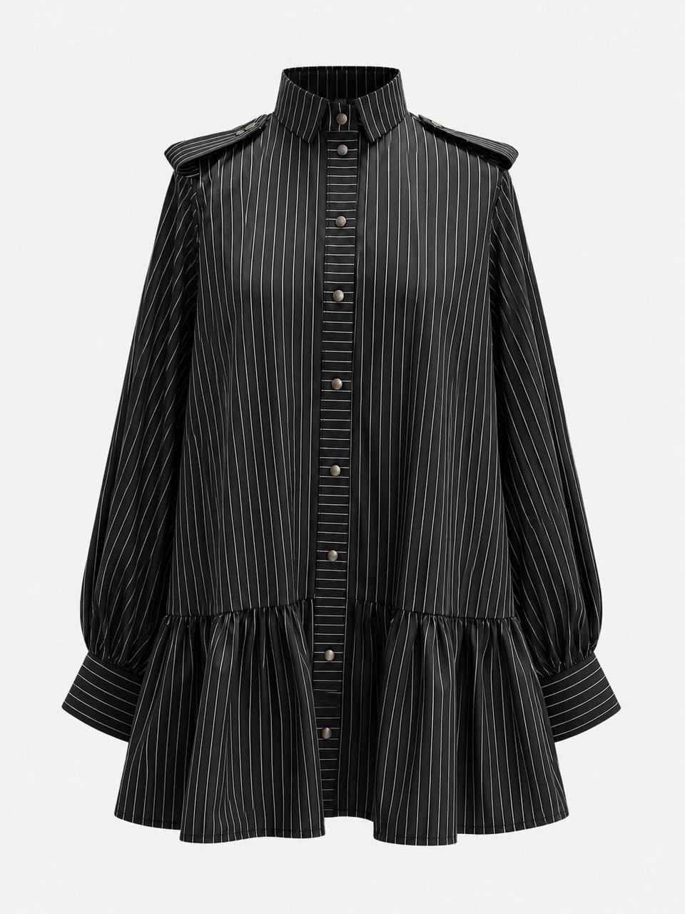 ETRO UTILITY PINSTRIPE SCULPT SHIRT