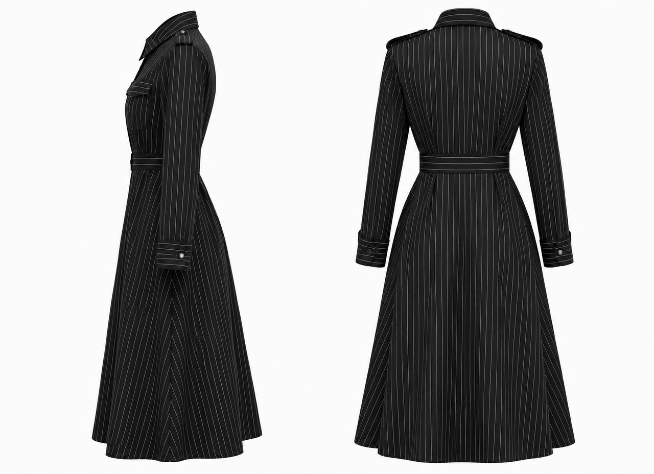 ETRO UTILIY PINSTRIPE SHIRT DRESS