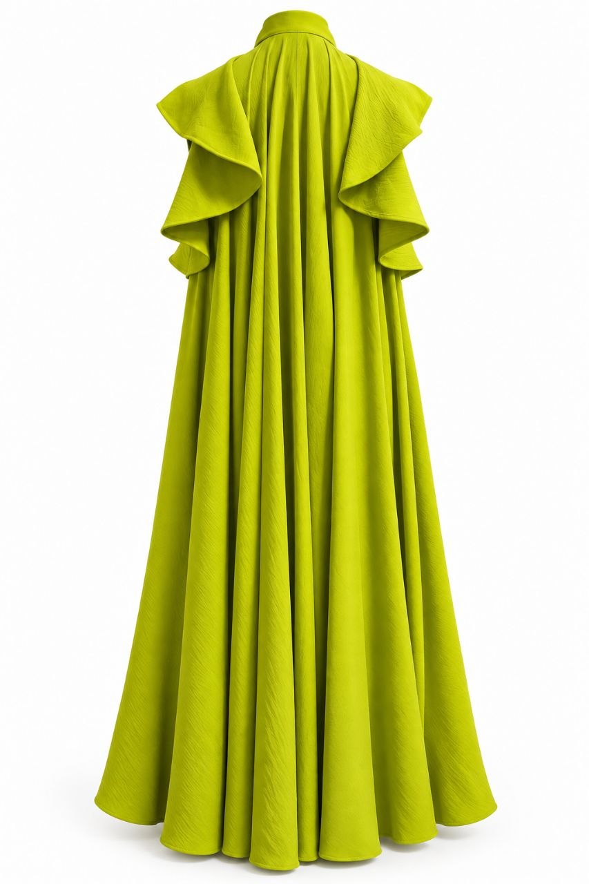 Sculptural Maxi Dress