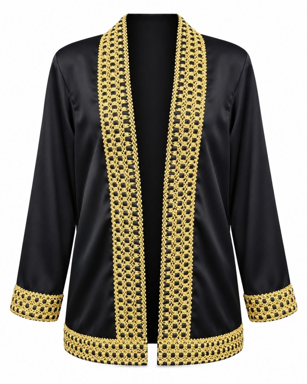 Gilded Lattice Satin Jacket