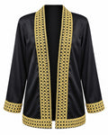Gilded Lattice Satin Jacket