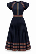 Dakalo Mesh Dress with  Petersham Trim