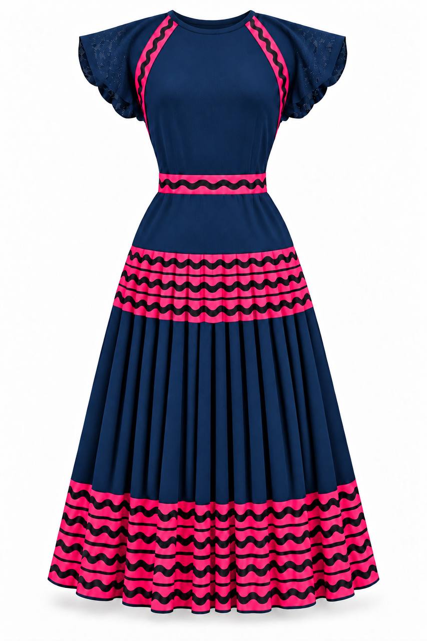 Melody Dress with Petersham Trim