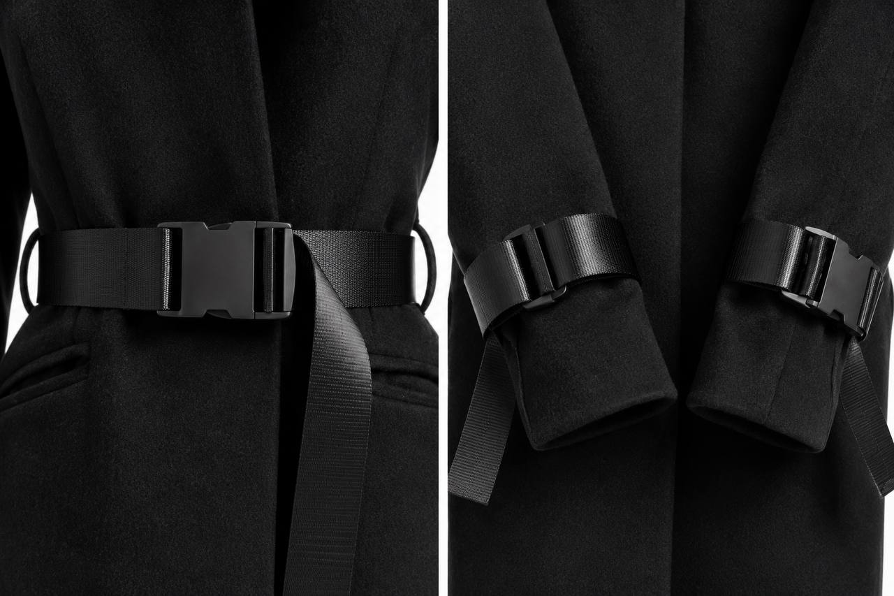 ETRO UTILITY BLACK MELTON TRACKSUIT COAT