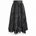 After Dusk: The Shadow Bloom Pleated Skirt